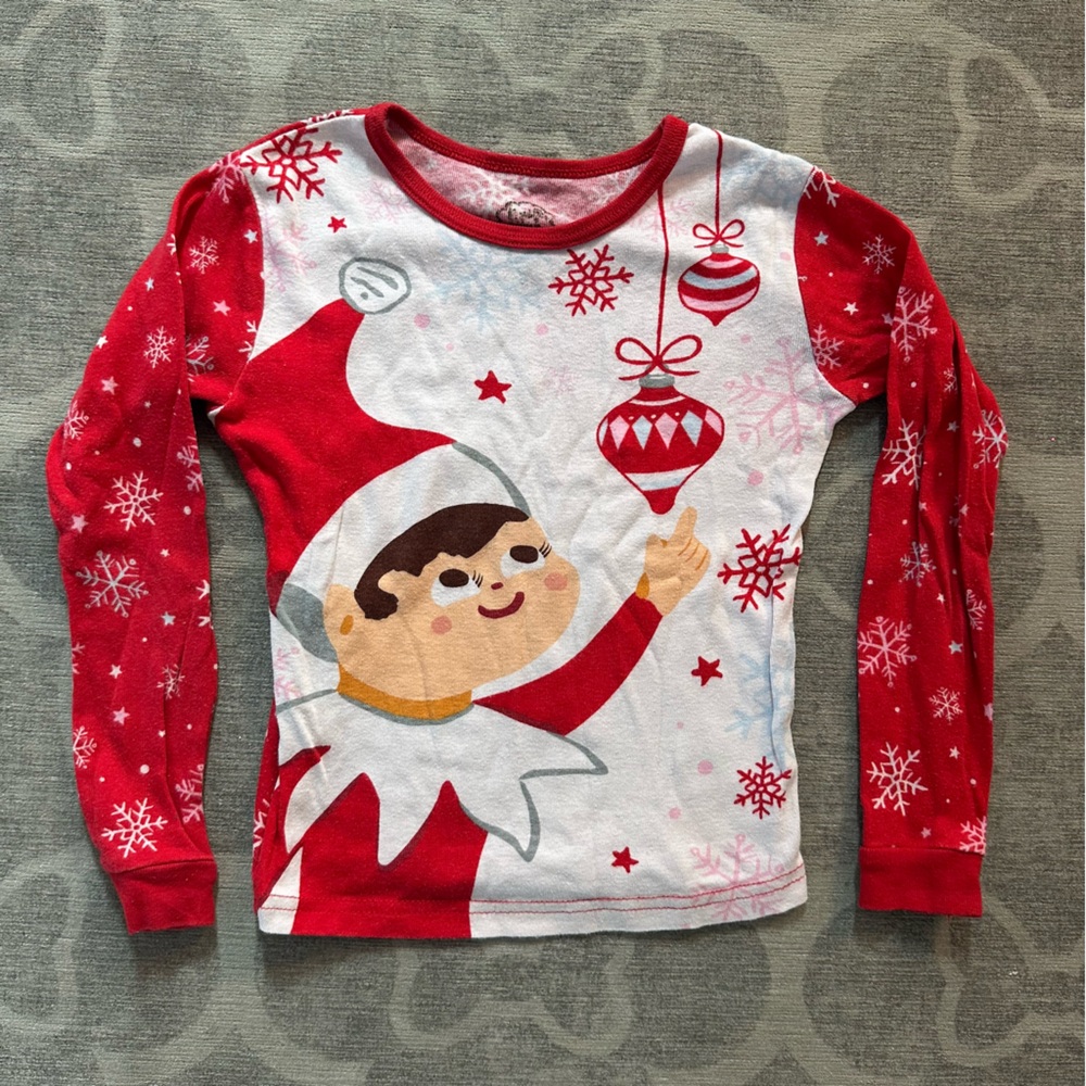 Elf on the Shelf Kids Pajama Top